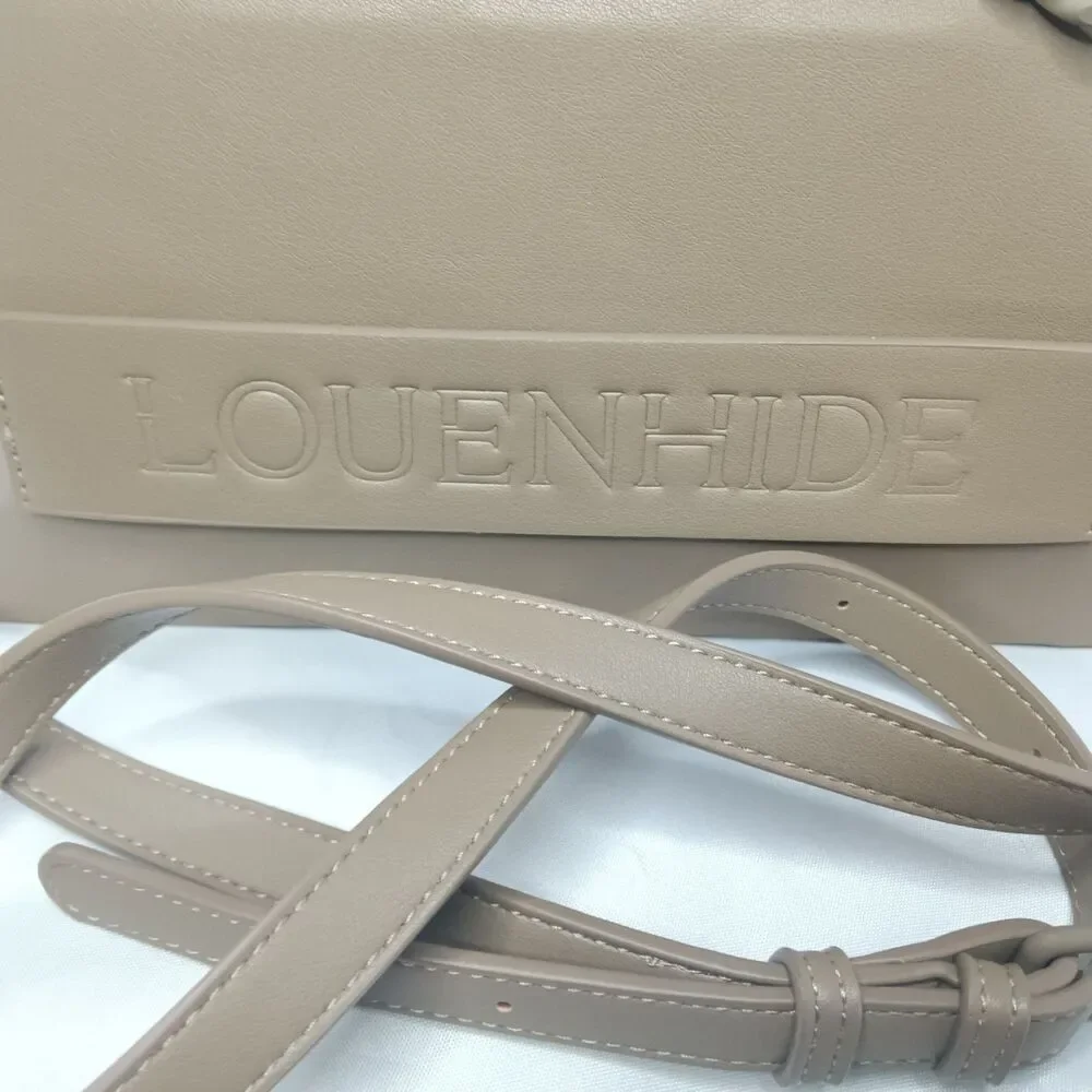 Louenhide Marley Shoulder Bag Taupe Brown Vegan Leather